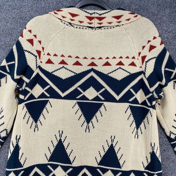 Oliver‎ Cardigan Sweater Womens S Knit Open Front Western Farm Aztec Casual Boho - Picture 4 of 7
